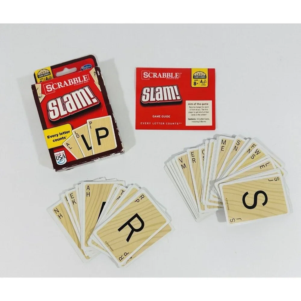 Scrabble Slam! Crossword Card Game Hasbro Gaming Family Night 2-4 players Fun - Picture 3 of 6